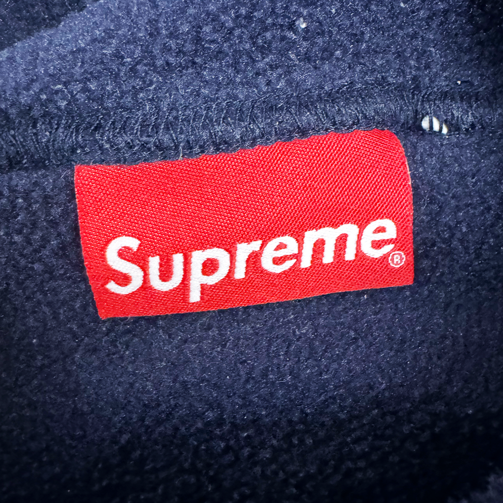 Supreme Polartec Navy Hooded Sweatshirt (XL)