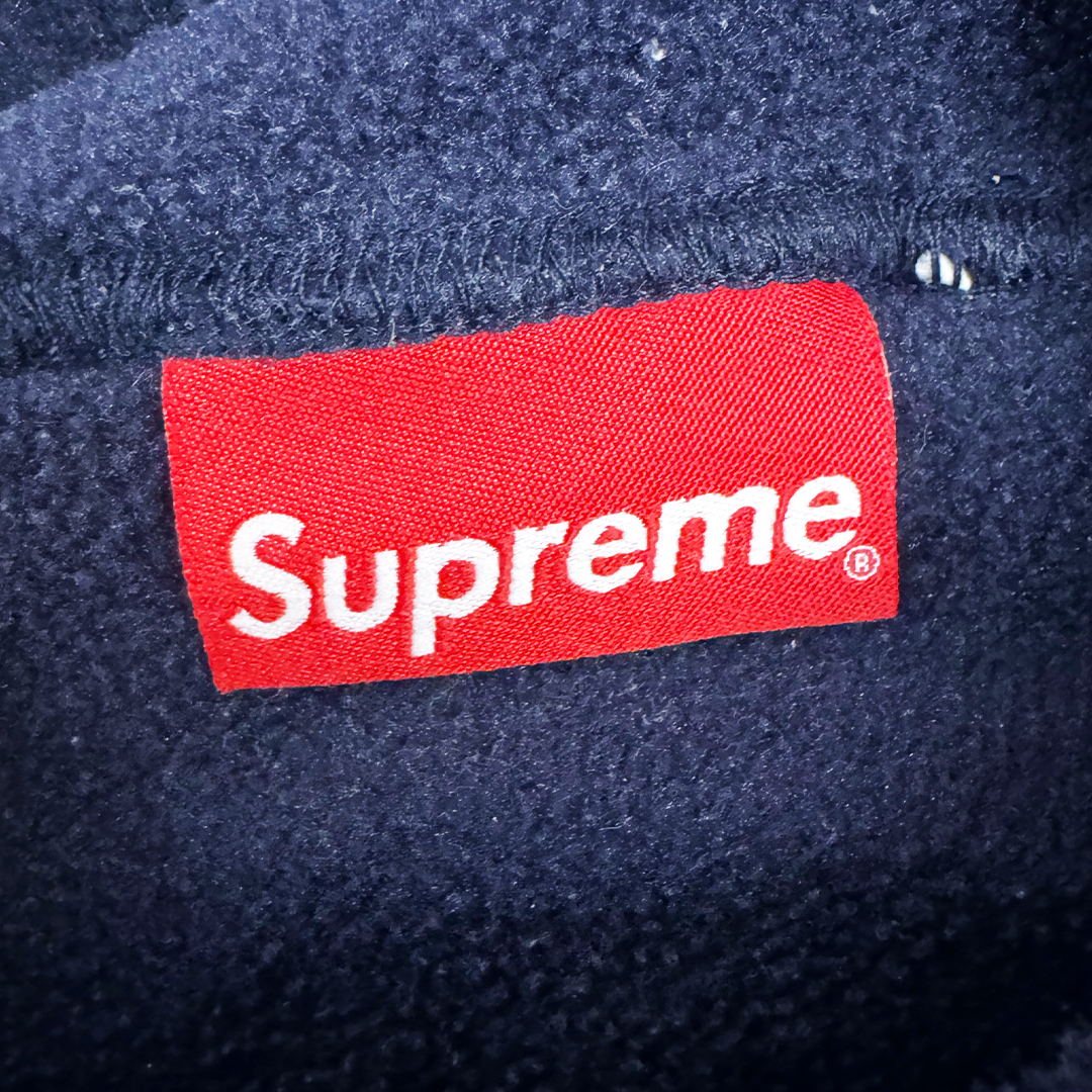 Supreme Polartec Navy Hooded Sweatshirt (XL)