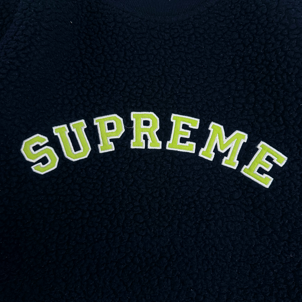 Supreme Polartec Deep Pile Navy Crewneck (XL)