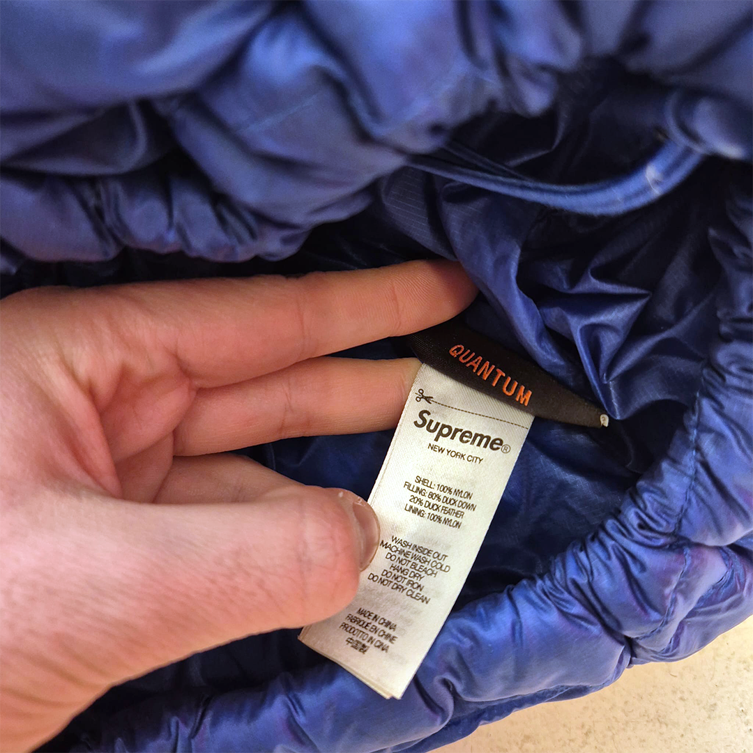Supreme Royal Blue Micro Down Puffer Jacket (L)