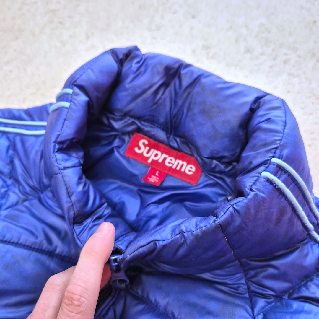 Supreme Royal Blue Micro Down Puffer Jacket (L)