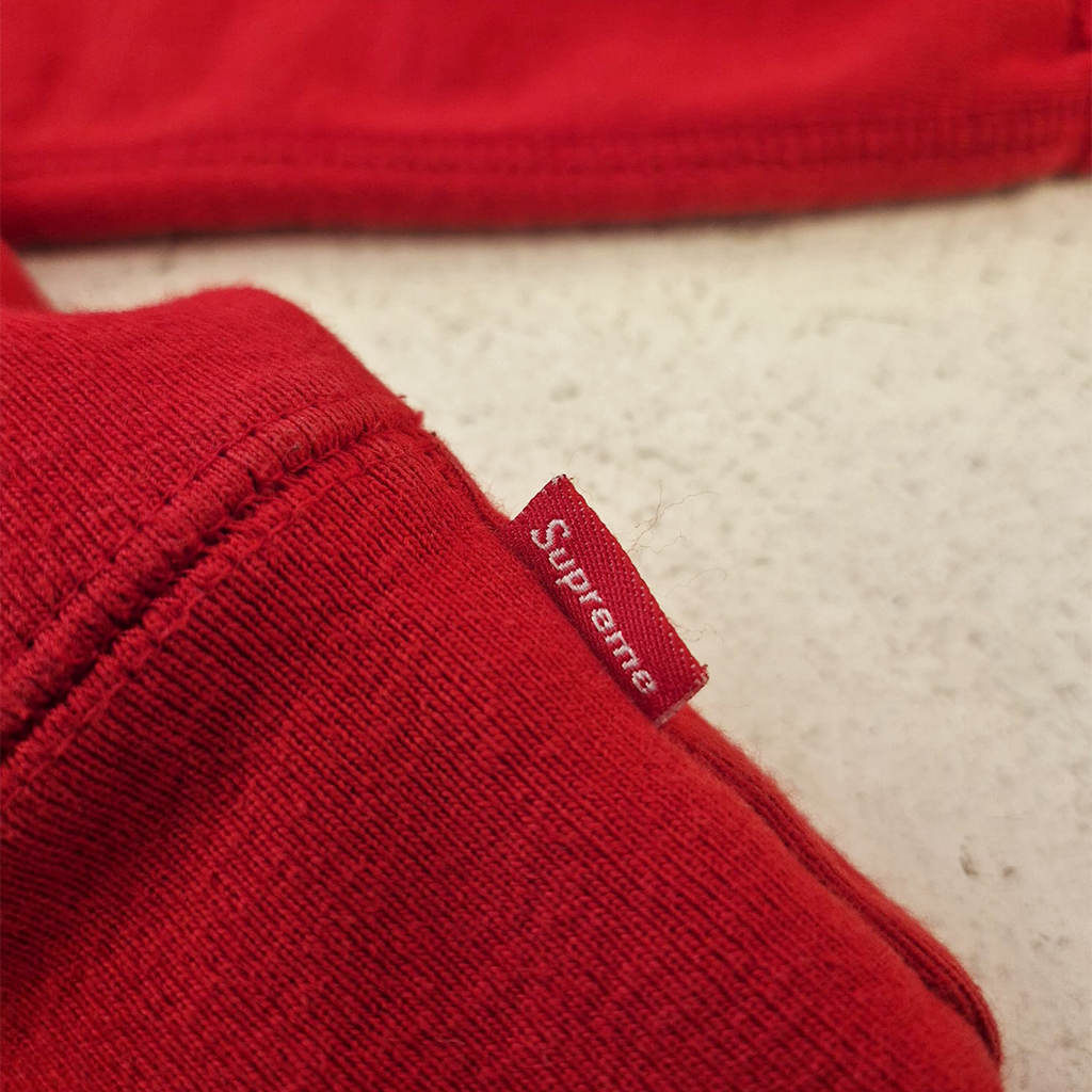 Supreme Raised Handstyle Red Hoodie (L)
