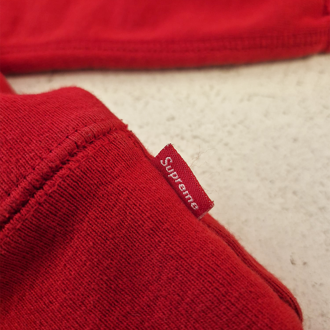 Supreme Raised Handstyle Red Hoodie (L)