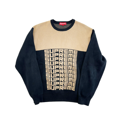 Supreme Big Logo Repeat Sweater (M)