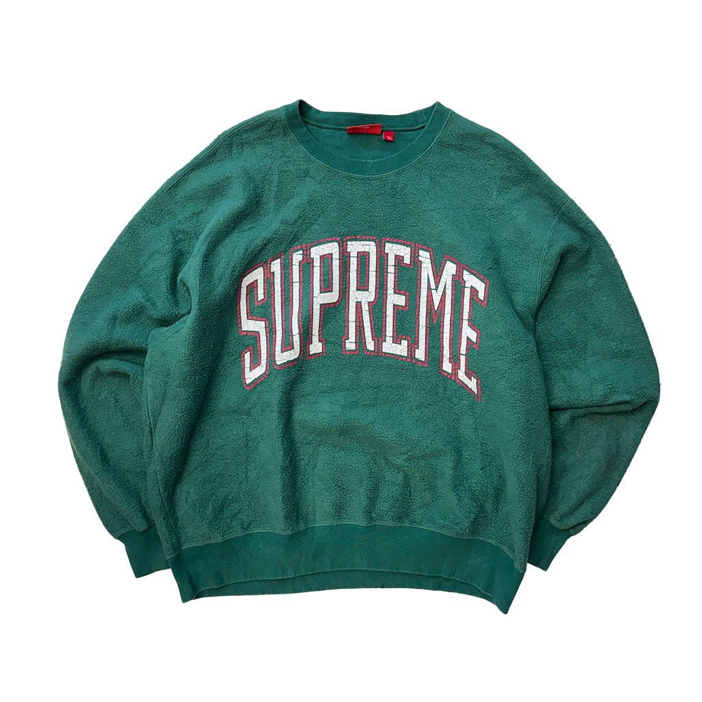 Supreme Reverse Green Crewneck Sweater (L)