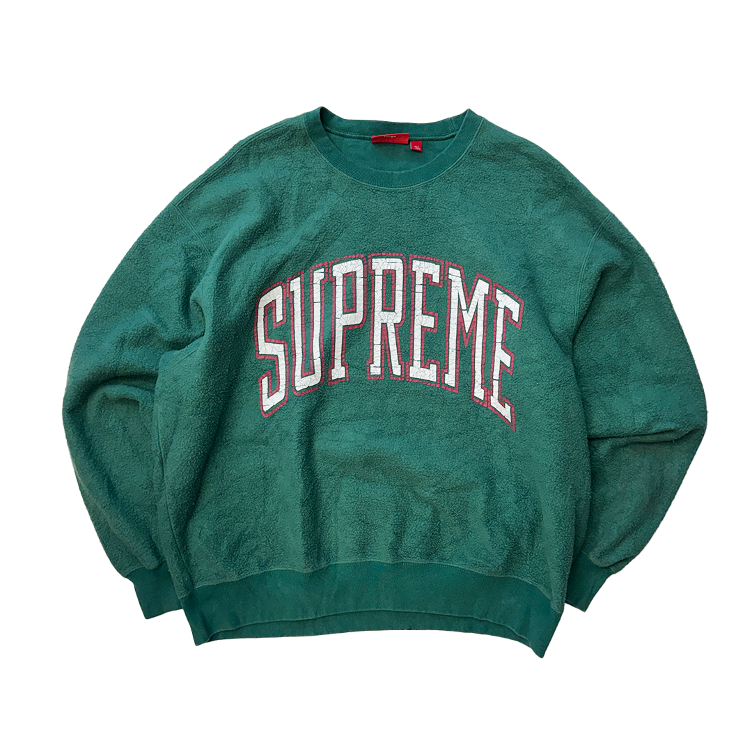 Supreme Reverse Green Crewneck Sweater (L)