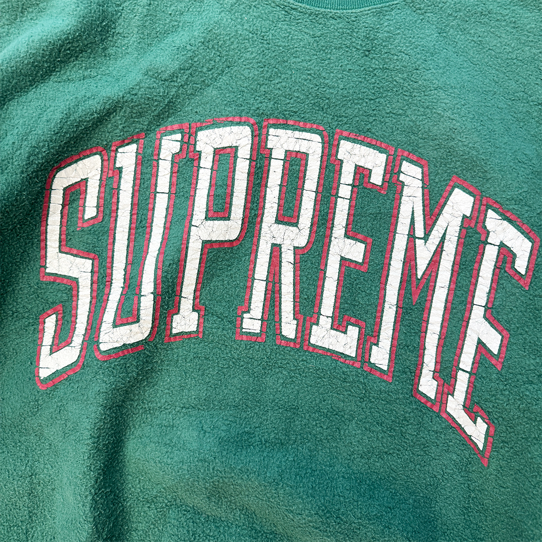 Supreme Reverse Green Crewneck Sweater (L)