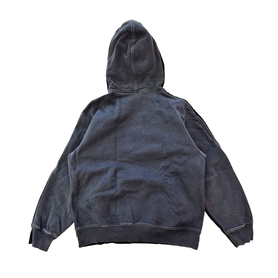 Supreme REWORKED S Embroidery Black & Blue Hoodie (L)