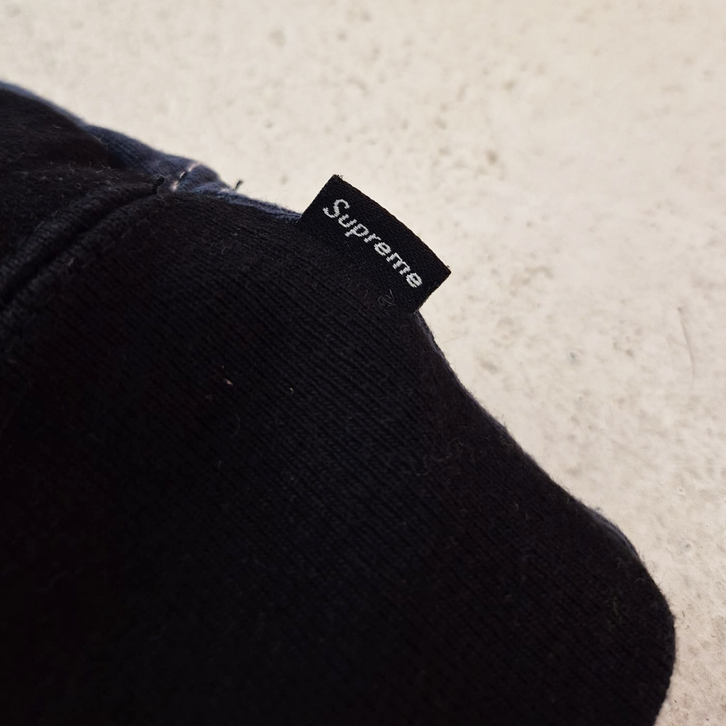 Supreme REWORKED S Embroidery Black & Blue Hoodie (L)