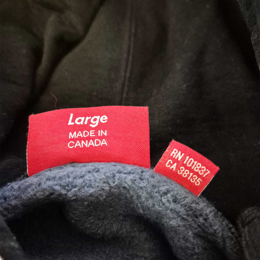 Supreme REWORKED S Embroidery Black & Blue Hoodie (L)