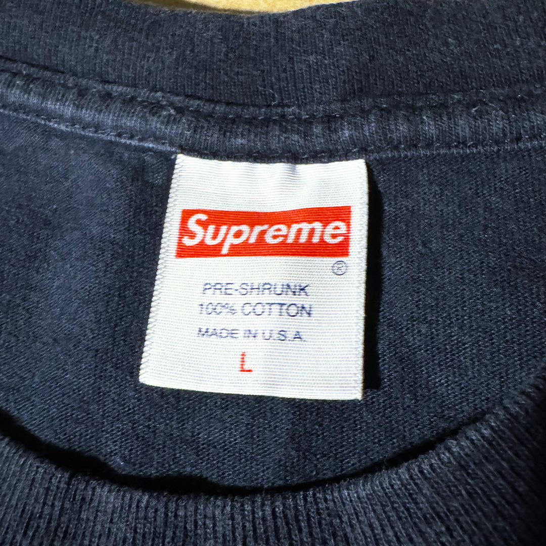 Supreme x Rick Rubin Navy Tee (L)