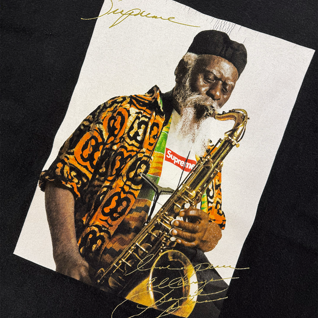 Supreme Pharoah Sanders Photo Black Tee (L)
