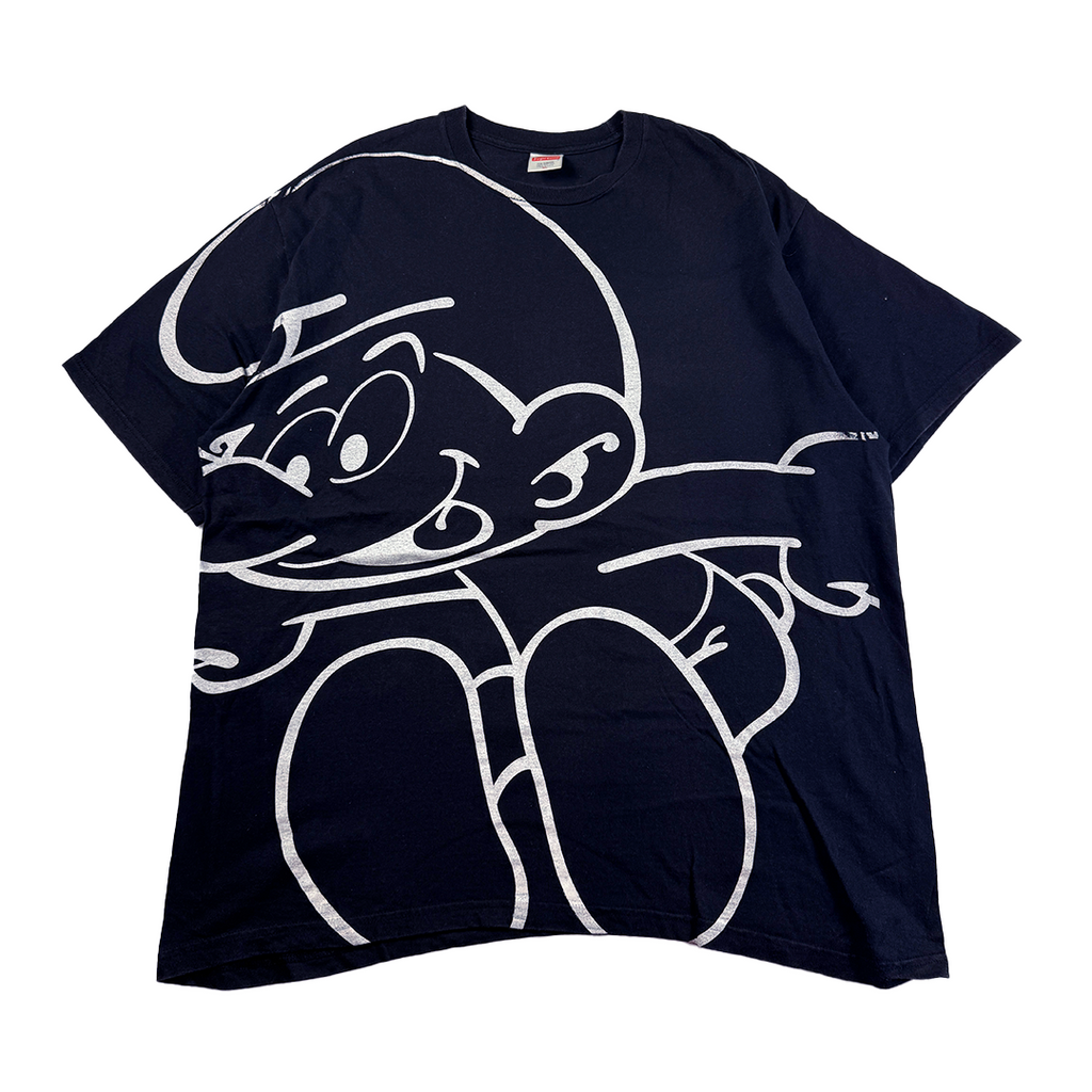 Supreme x The Smurfs All Over Smurf Black Tee (XL)