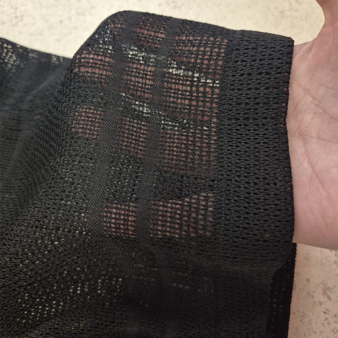 Supreme Mesh Stripe Black S/S Shirt (XL)