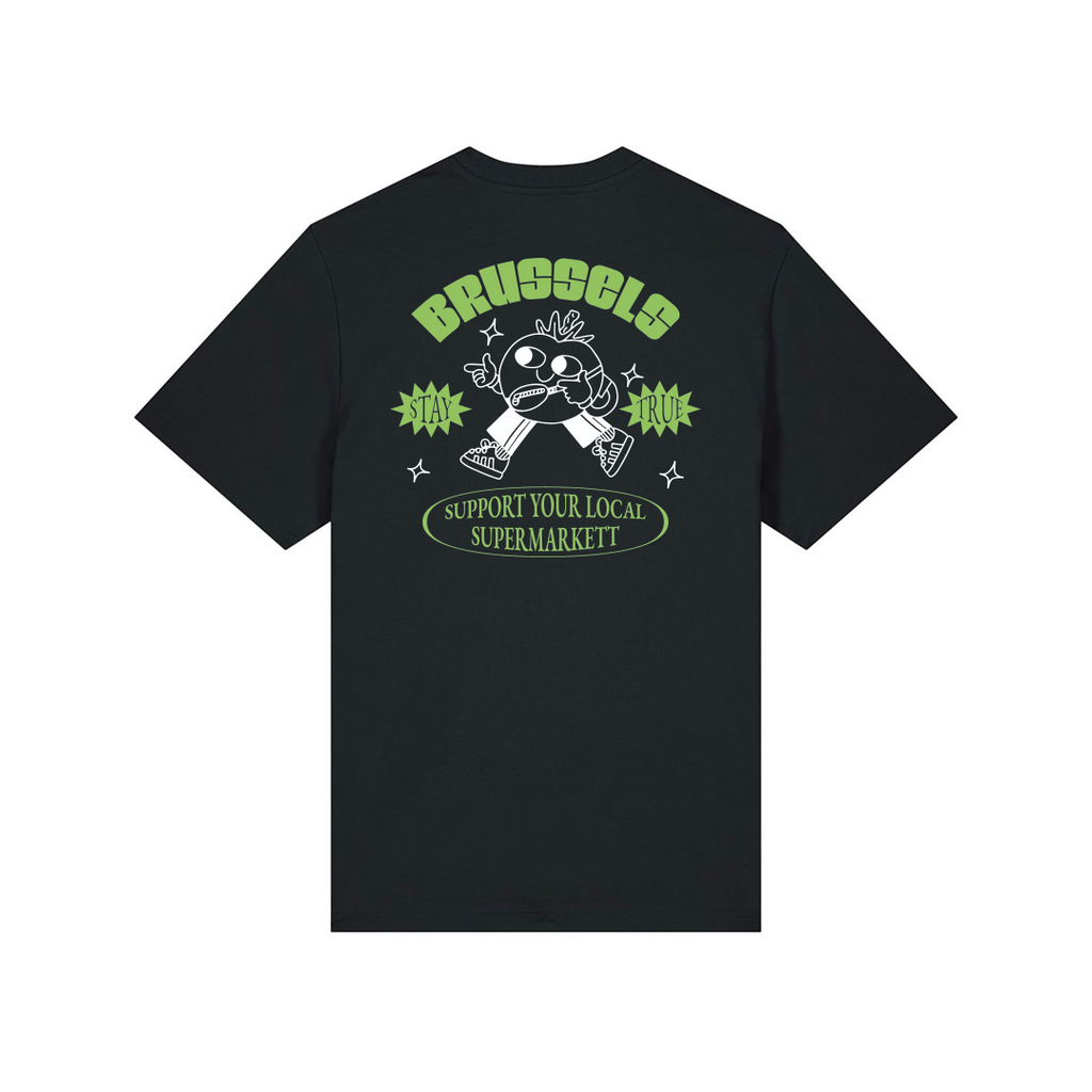 support your local supermarkett black tee