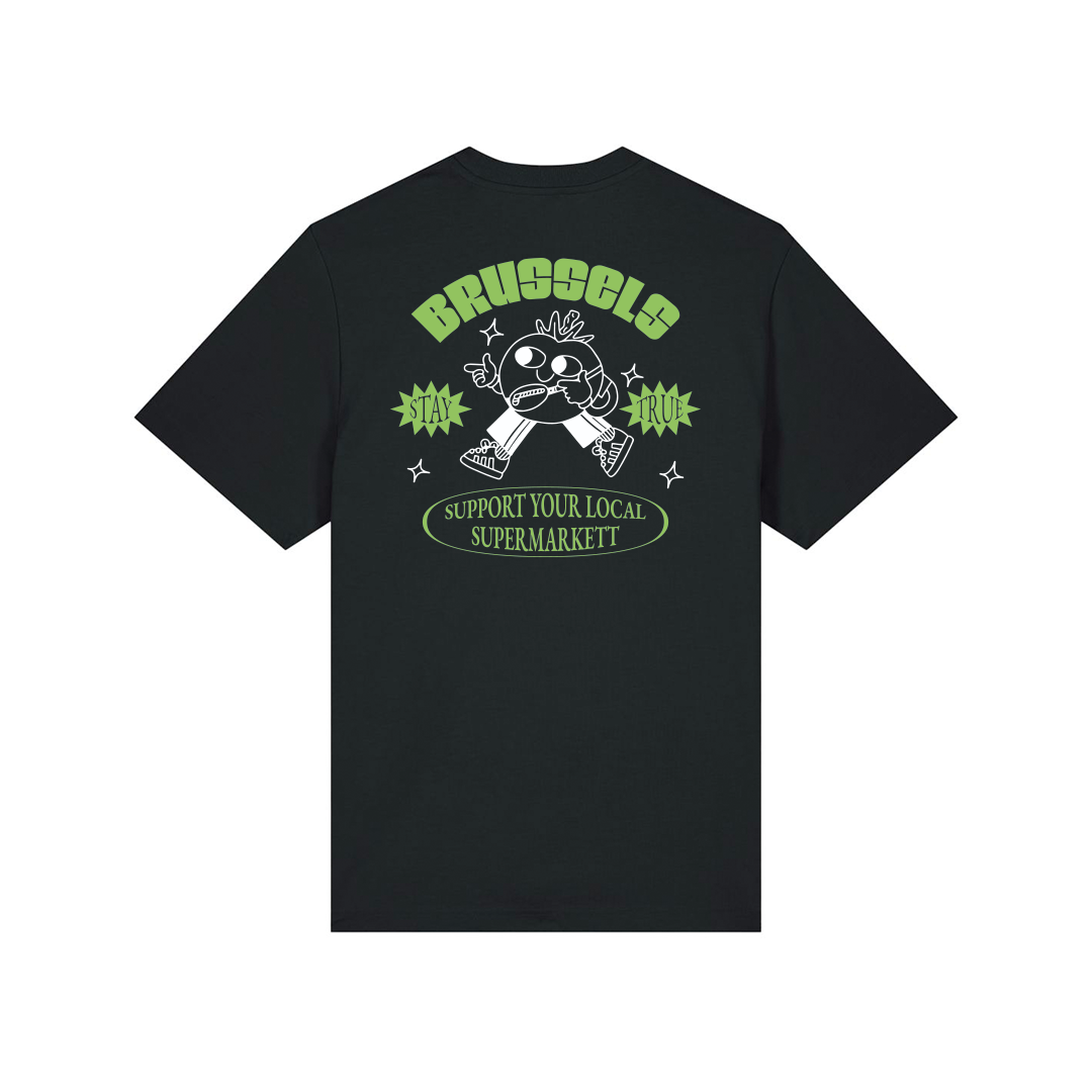 support your local supermarkett black tee