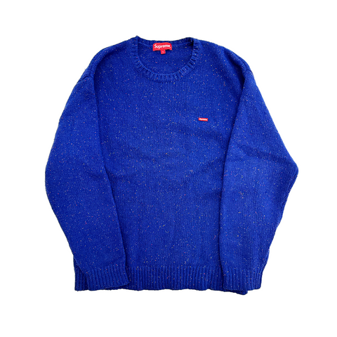 Supreme Small Box Speckle Blue Jumper (L)