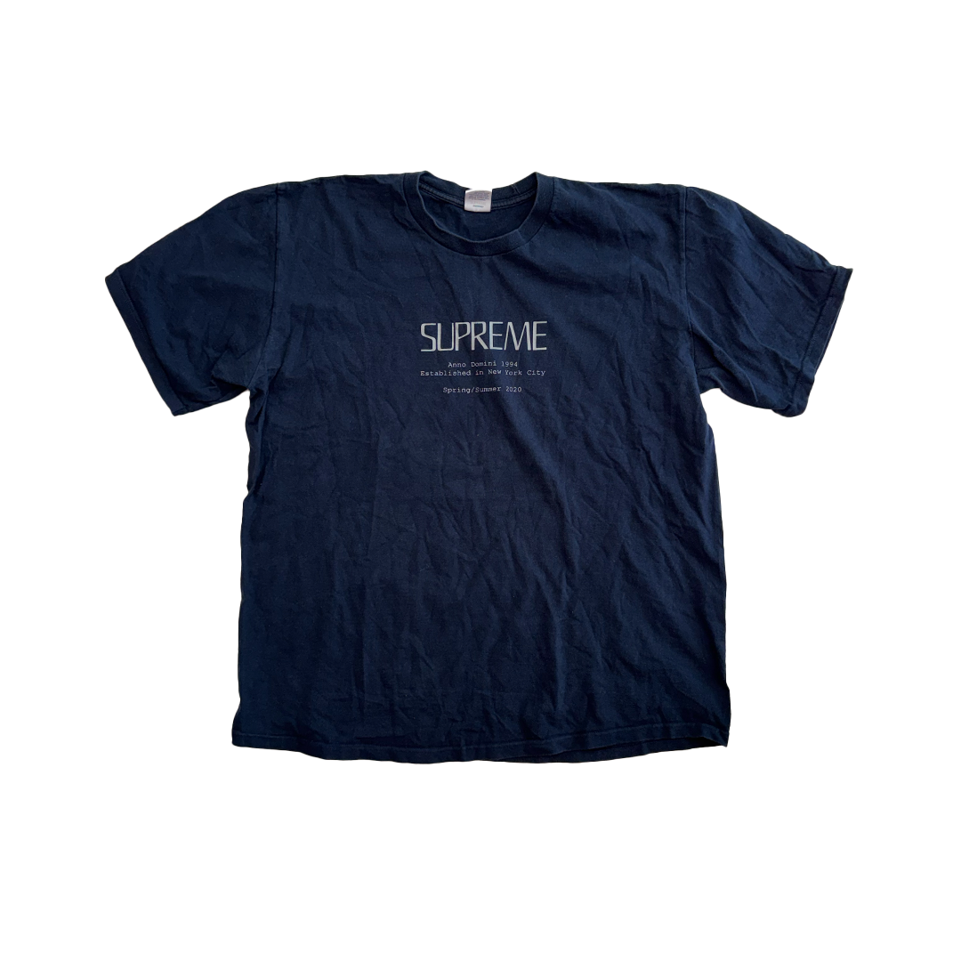 Supreme Anno Domini Navy Tee (XL)