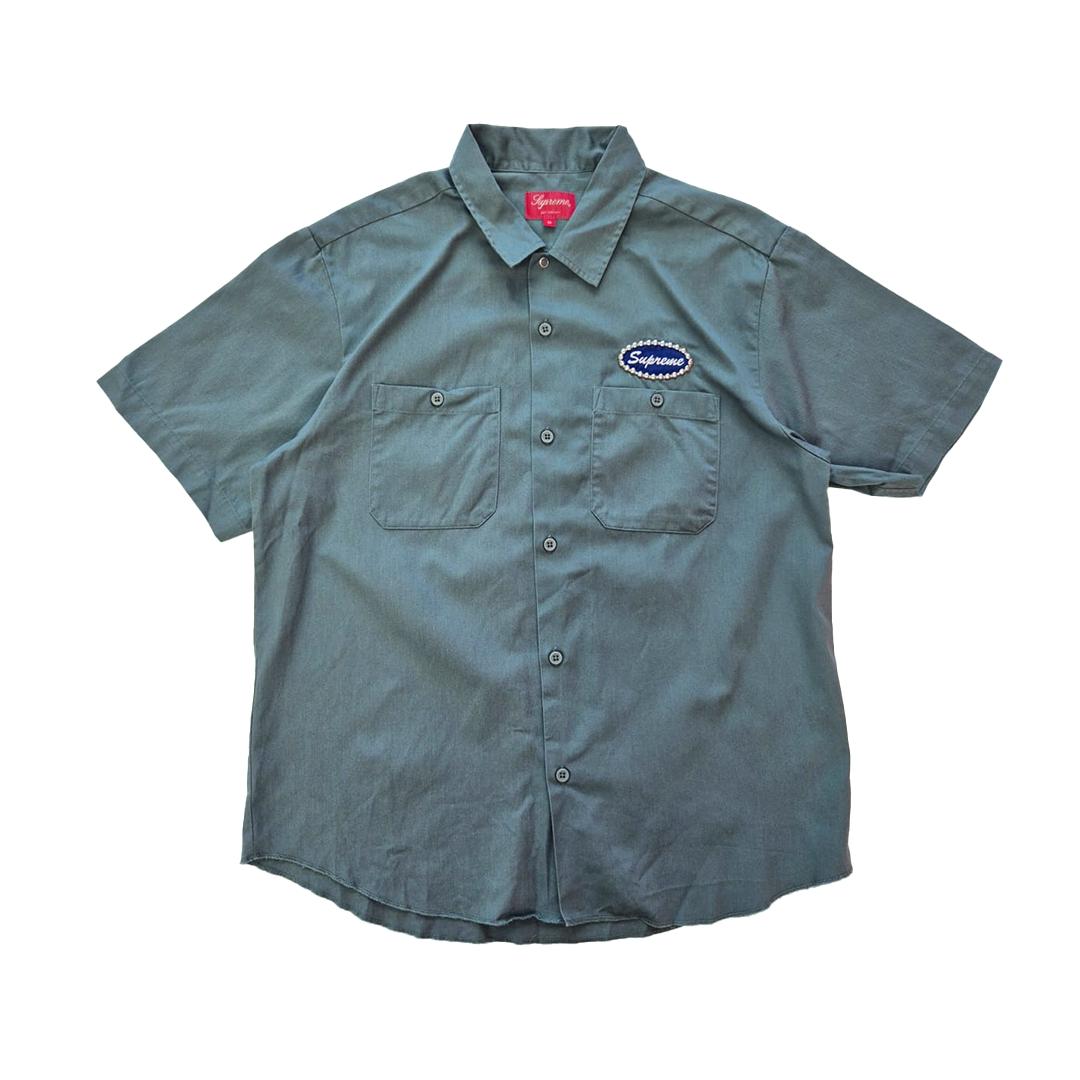 Supreme Studded Patch S/S Work Shirt (M)