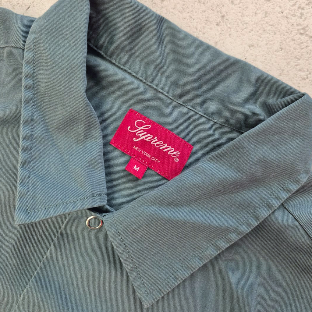 Supreme Studded Patch S/S Work Shirt (M)