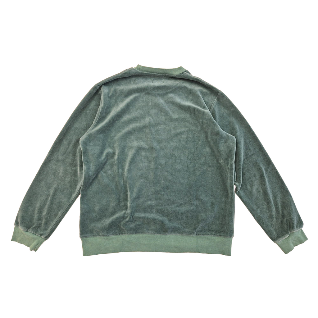 Supreme Green Velour Sweater (M)