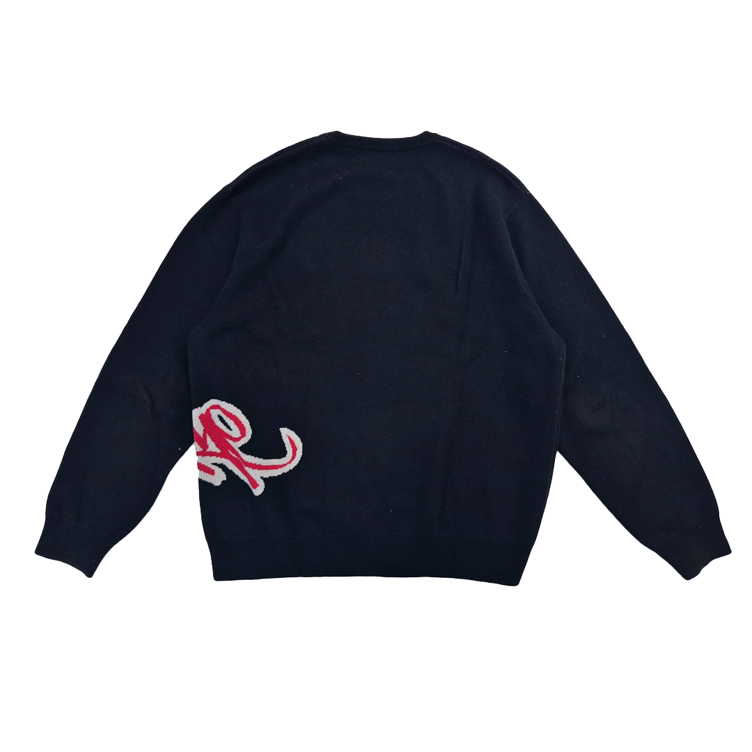 Supreme Logo Tag Black Sweater (M)