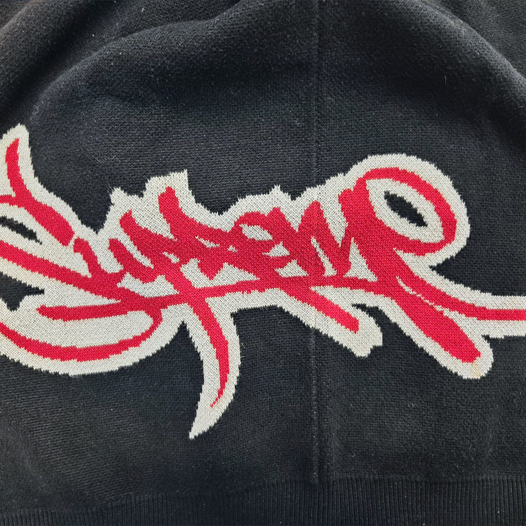 Supreme Logo Tag Black Sweater (M)