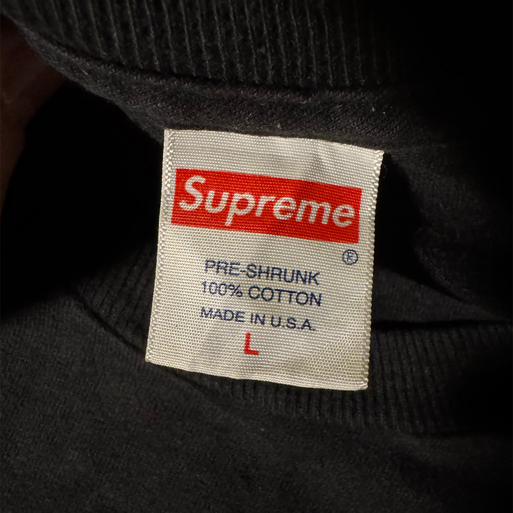 Supreme All Over The Place Black Tee (L)