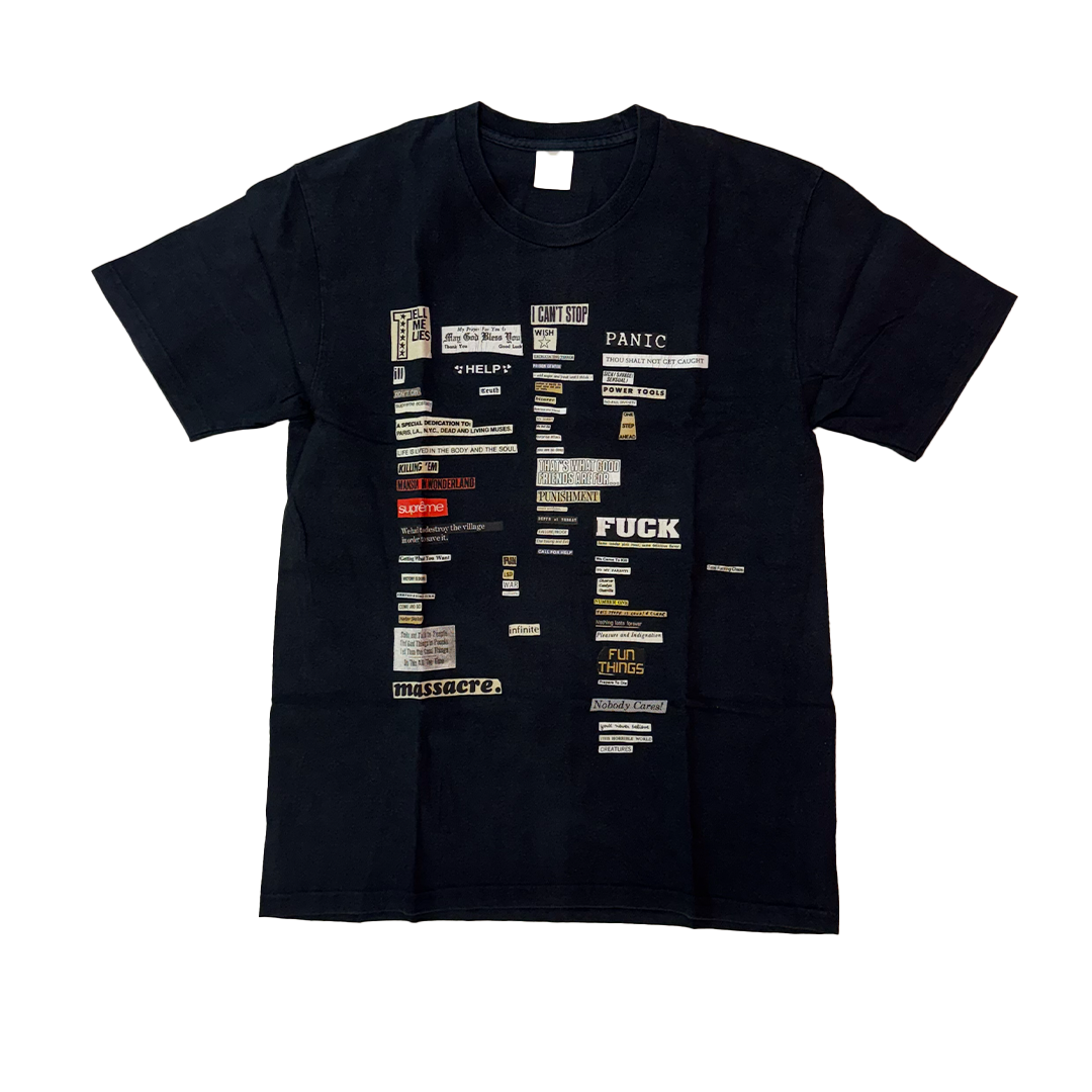 Supreme Cutouts Black Tee (M)