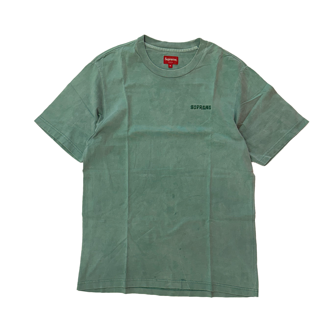 Supreme Overdyed Green Tee (M)