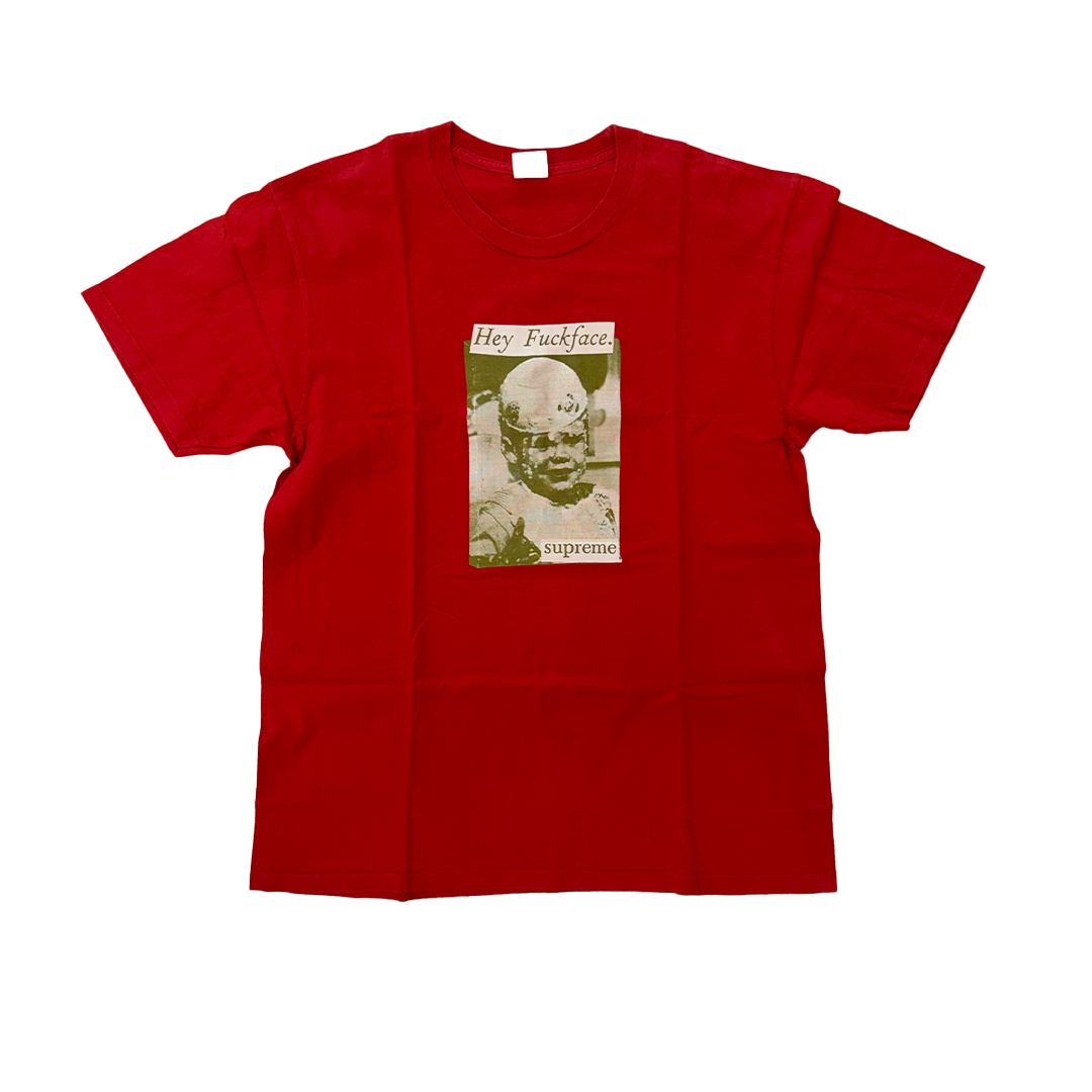Supreme Hey Fuckface Red Tee (L)