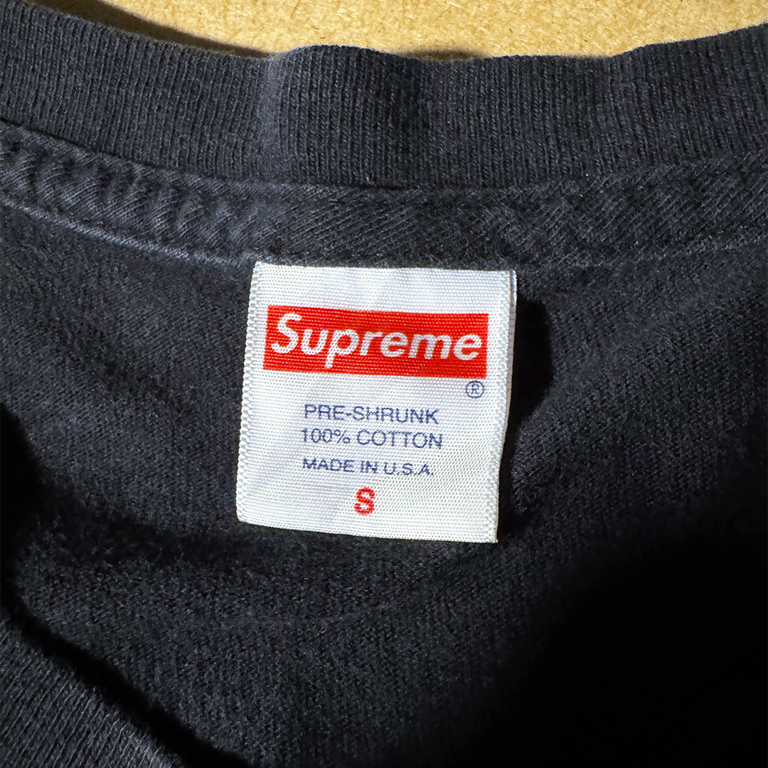 Supreme x Kaws Chalk Box Logo Black Tee (S)