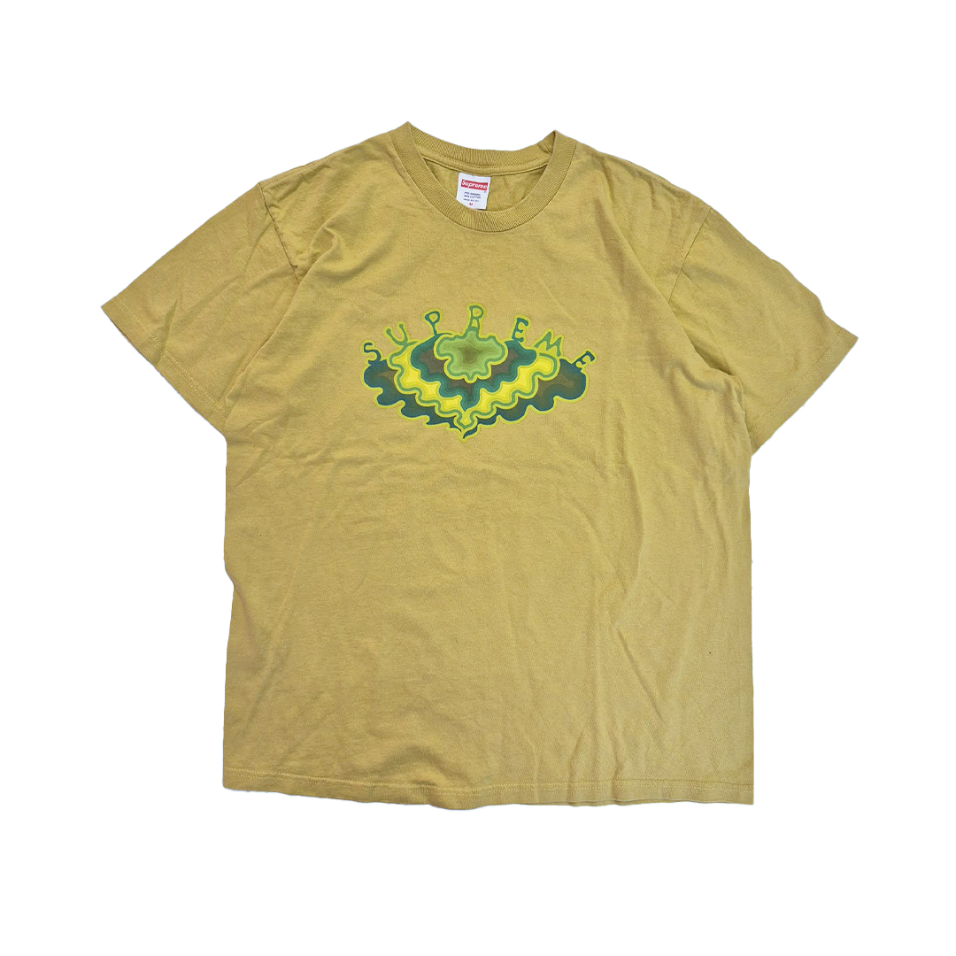 Supreme Acid Cloud Yellow Tee (M)