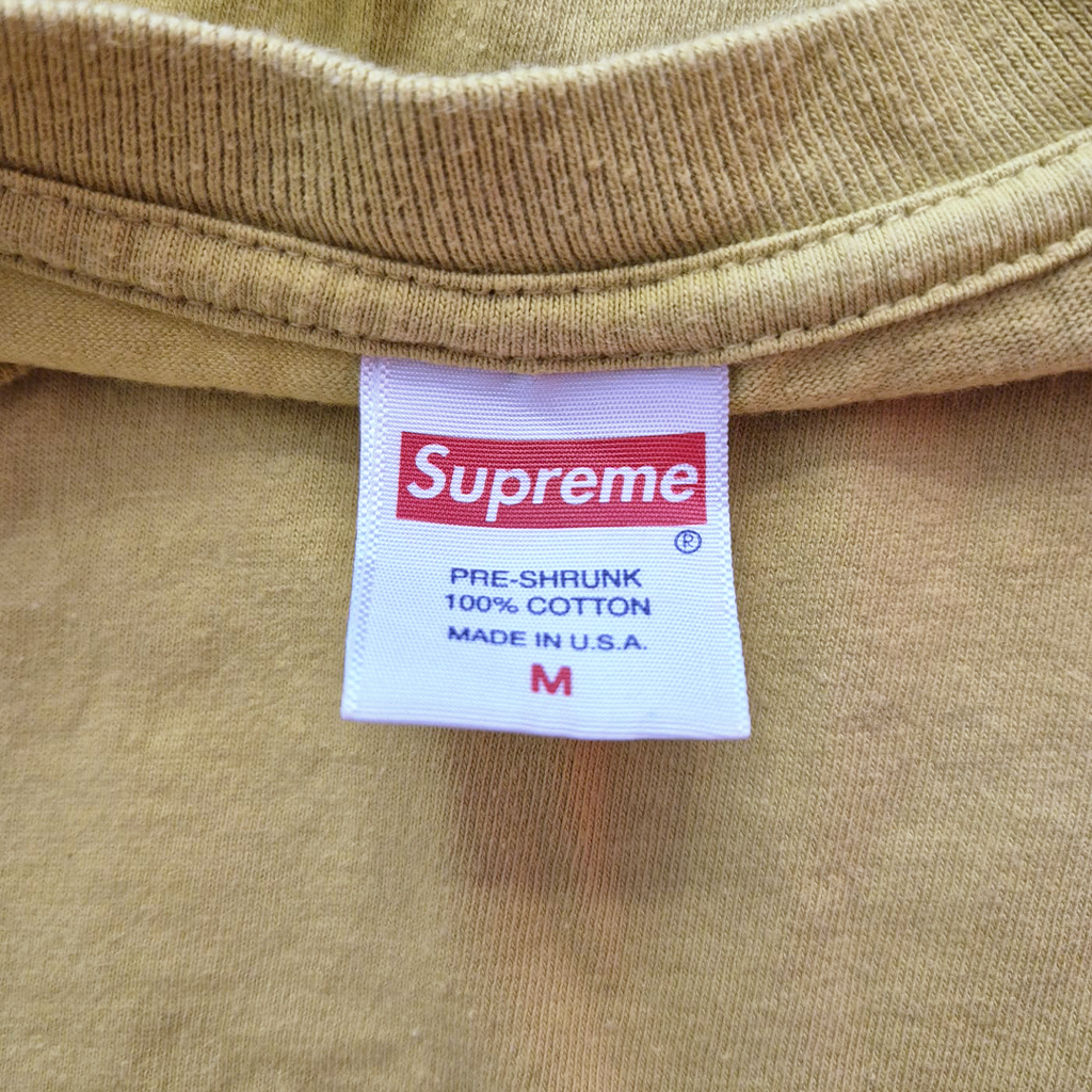 Supreme Acid Cloud Yellow Tee (M)