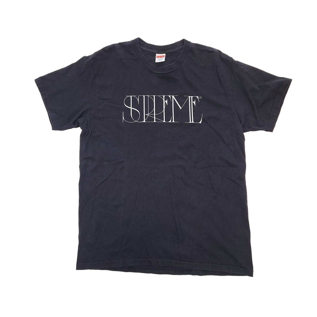 Supreme Trademark Black Tee (L)