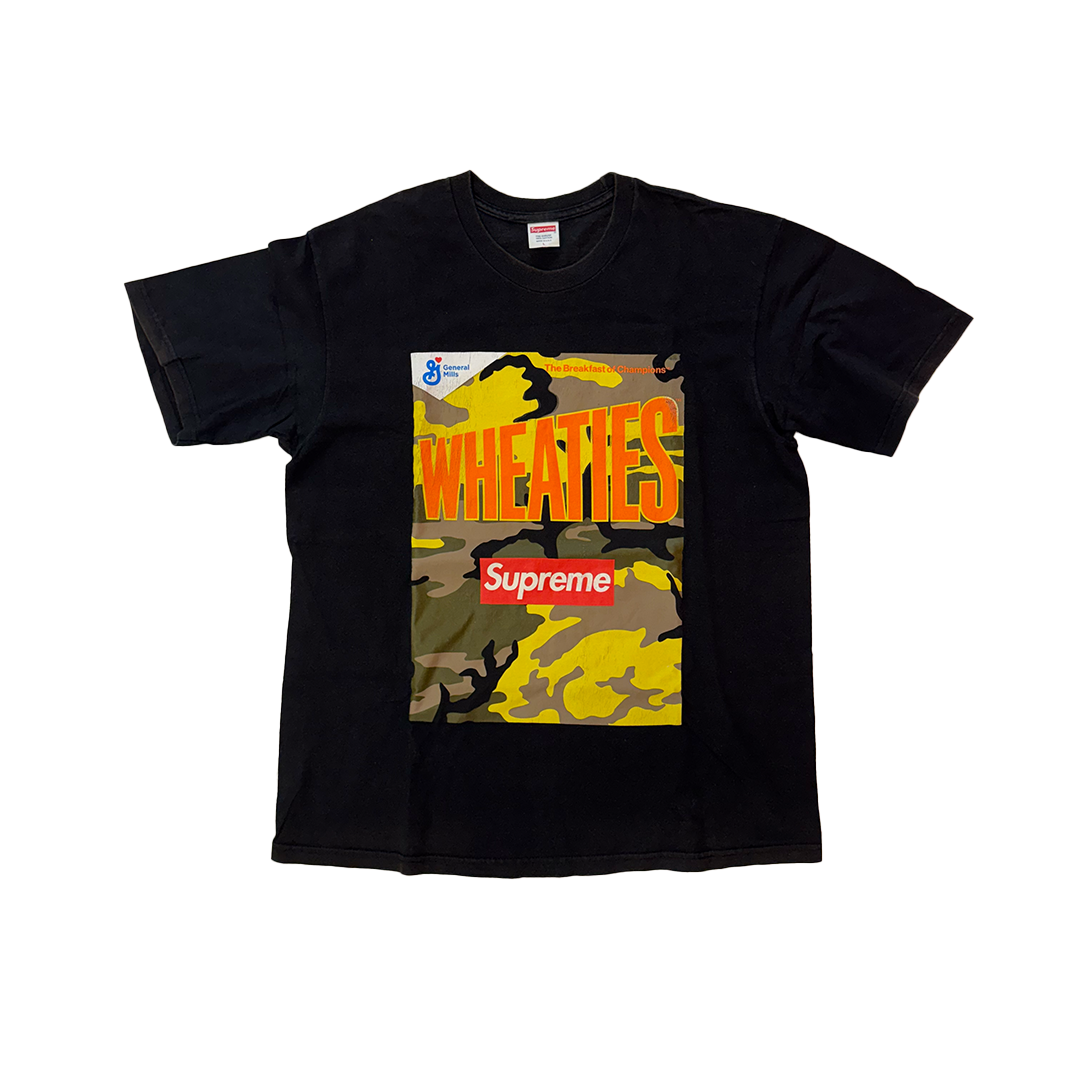 Supreme Wheaties Black Tee (L)