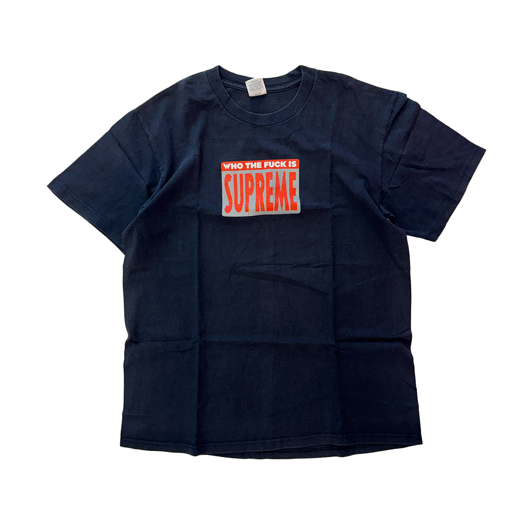 Supreme Who The Fuck Is Supreme Black Tee (M)
