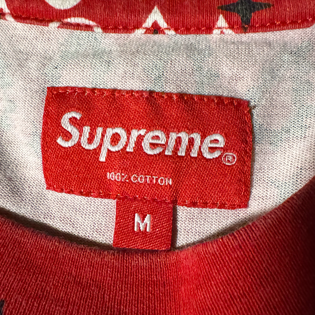 Supreme Bandana Paisley Red Tee (M)
