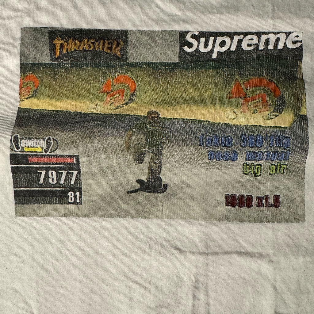 Supreme x Thrasher Game White Tee (M)