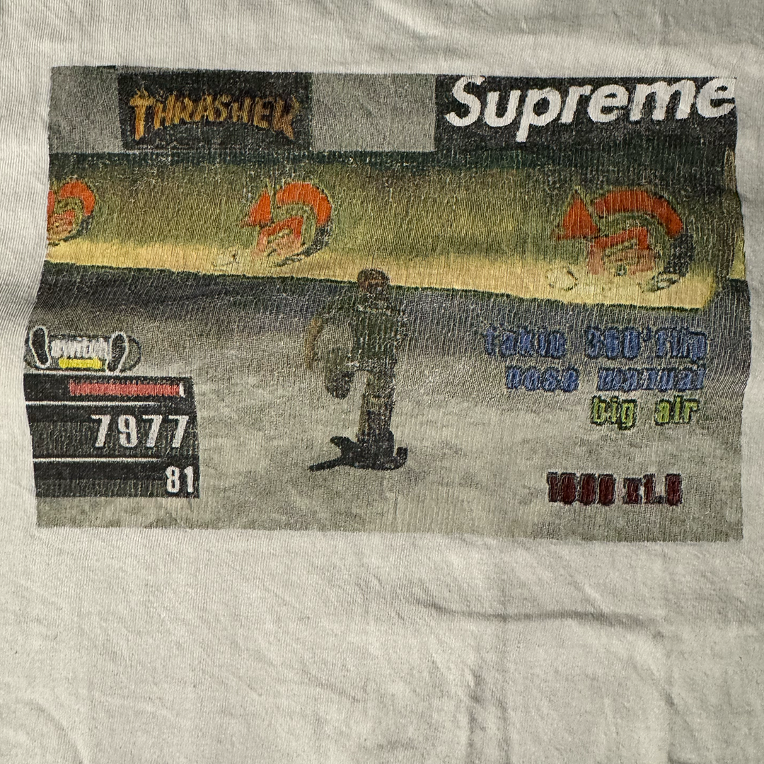 Supreme x Thrasher Game White Tee (M)