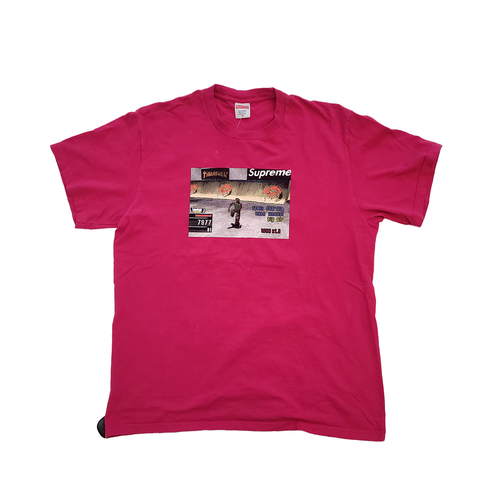 Supreme x Thrasher Game Pink Tee (M)