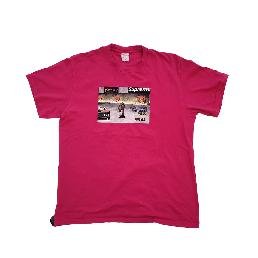 Supreme x Thrasher Game Pink Tee (M)