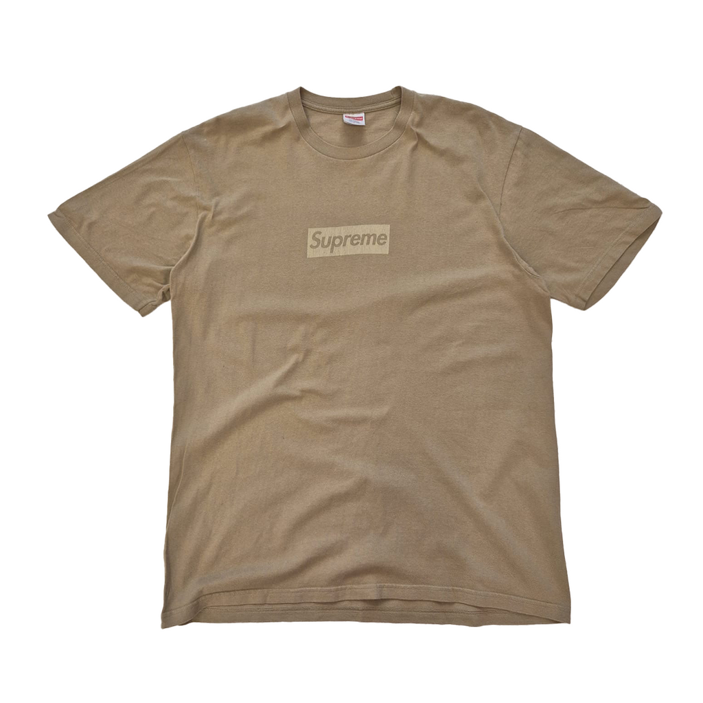 Supreme Tonal Box Logo Beige Tee (L)
