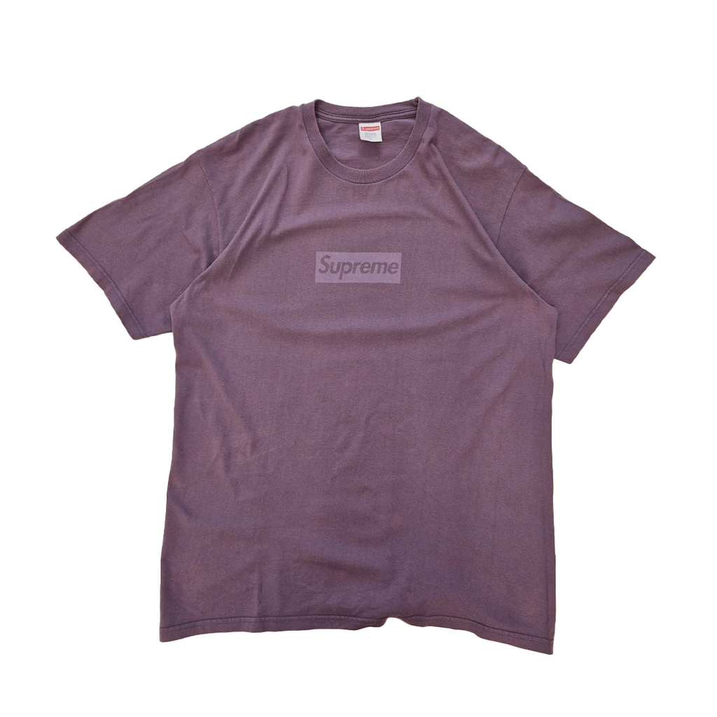Supreme Tonal Box Logo Purple Tee (L)