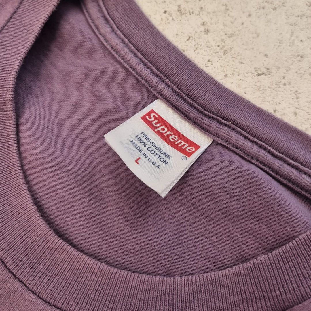 Supreme Tonal Box Logo Purple Tee (L)