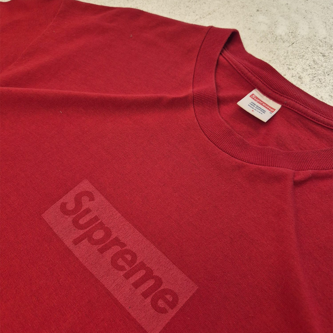 Supreme Tonal Box Logo Red Tee (L)