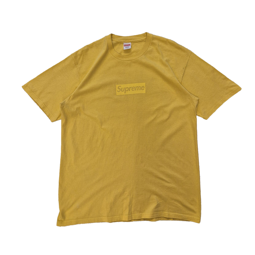 Supreme Tonal Box Logo Yellow Tee (L)
