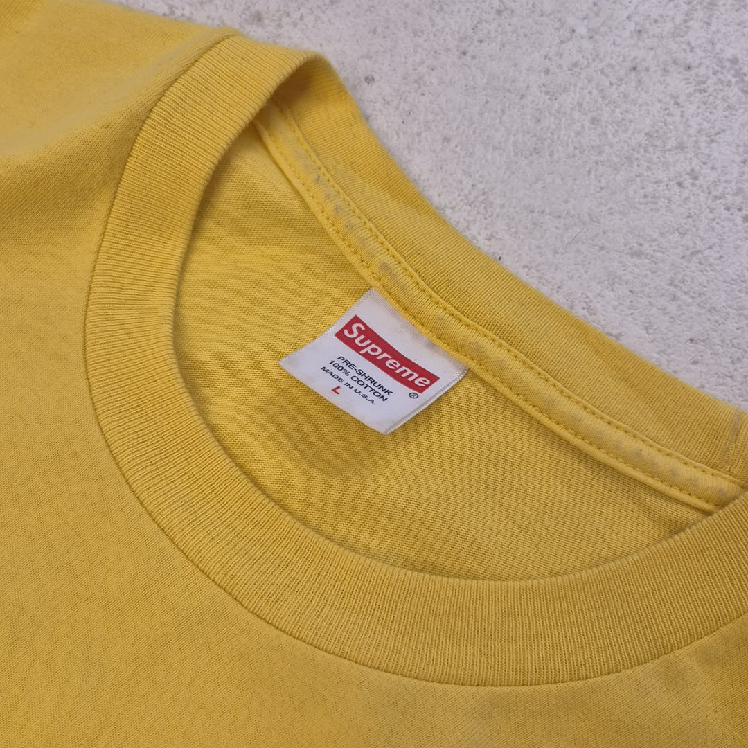 Supreme Tonal Box Logo Yellow Tee (L)