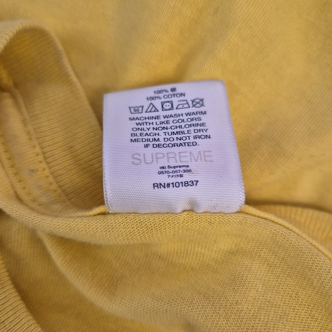 Supreme Tonal Box Logo Yellow Tee (L)