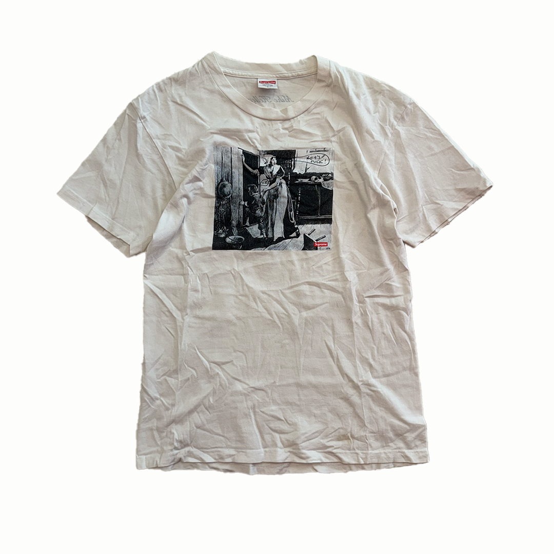 Supreme x Mike Kelley Let's Fuck White Tee (S)